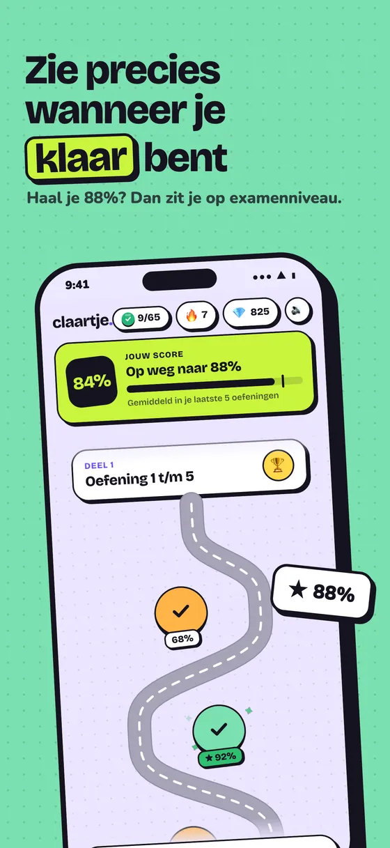 Zie precies wanneer je klaar bent